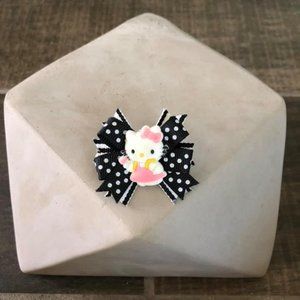 Polka Dot Hello Kitty Dog Bow